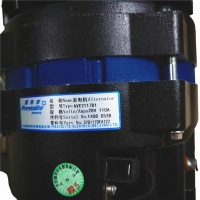 3701170FA122 Onderdelen voor vrachtwagens Alternator Metaalmateriaal OEM NO Inclusief voor HFC4DA1