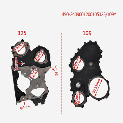 Onderdelen voor vrachtwagens Timing Gear Chamber Voor QC480 staalmateriaal OEM NO 2408001200500